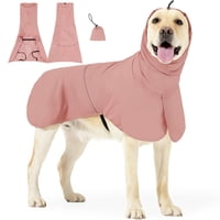 Xusx111 - Abrigo Reflectante Para Perros, Chaqueta De Lluvia Para Perros A Prueba De Viento E Impermeable, Poncho Con Capucha Ajustable Para Mascotas Con Agujero De Correa Para Perros Pequeños, Median