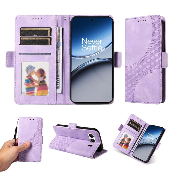 Carcasa FOXDOCK OnePlus Nord 4 5G de cuero PU, diseño acolchado clásico, protección contra caídas y rayones