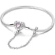 thumbnail image 1 of Pulsera MULA Plata 925 Cadena Serpiente Dije Corazón, 1 of 3