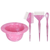 Magideal - Kit De 4 Piezas Para Teñir El Cabello, Cuenco Para Mezclar, Cepillo Para Teñir, Peine Y Agitador. Material Pp Versátil, Adecuado Para Uso Doméstico Y Rojo