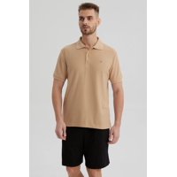 Fashionspark - Polera Hombre Piqué Básica Lisa Kaki - Ll