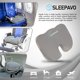 thumbnail image 2 of Cojín de asiento de espuma viscoelástica Sleepavo gris para silla de oficina, 2 of 5