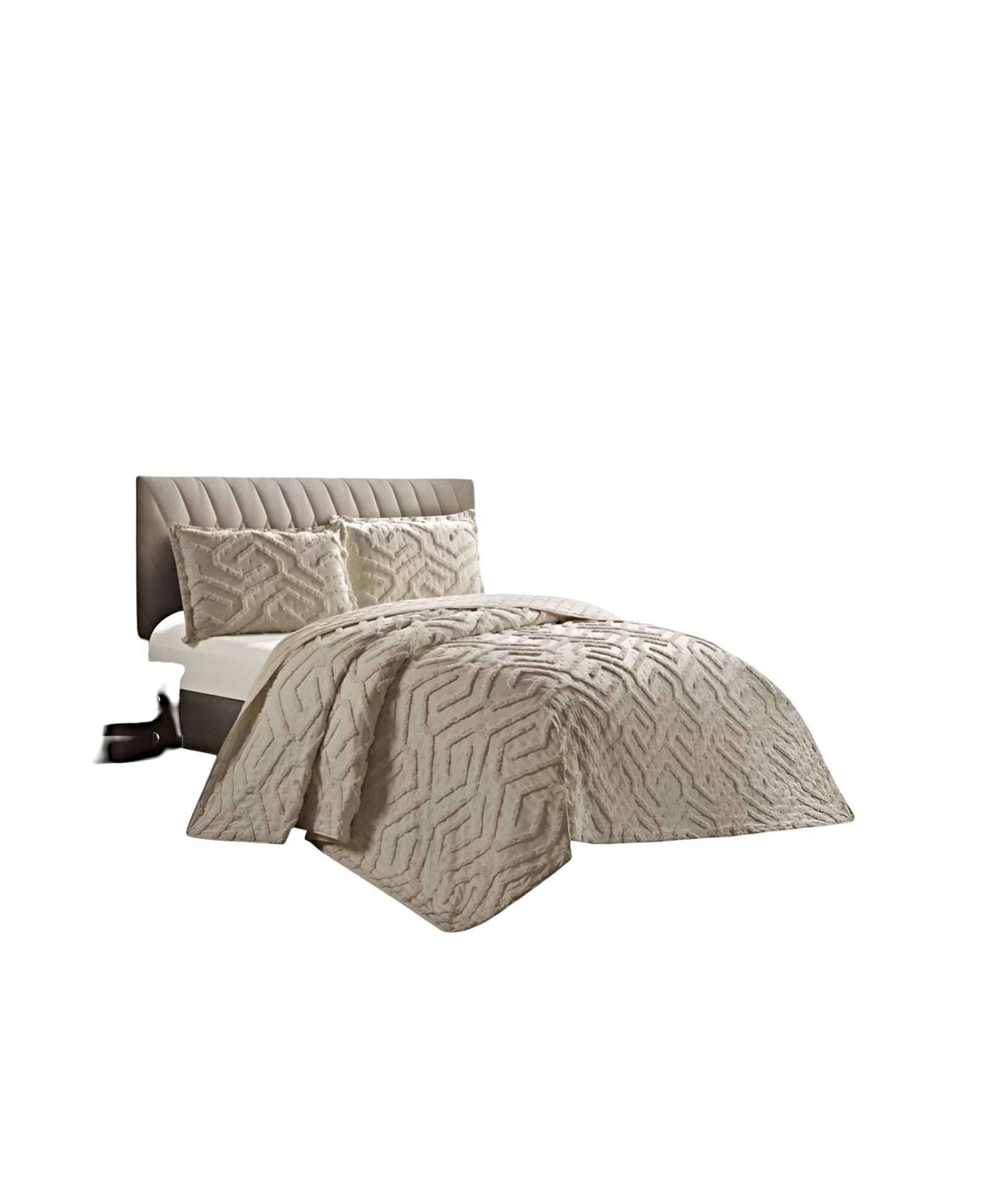 Teng Fei - Cubrecama Quilt Con Diseño Relieve Plaza Y Media 180 X 230 Cm 04