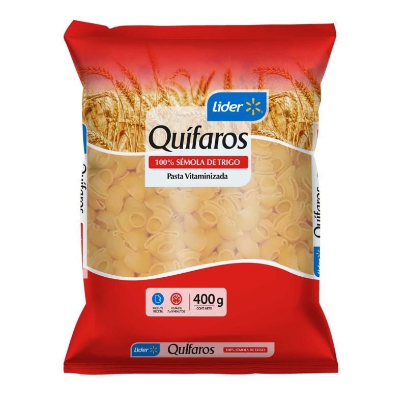 Fideo Pasta Quifaros Bolsa 400 g Lider