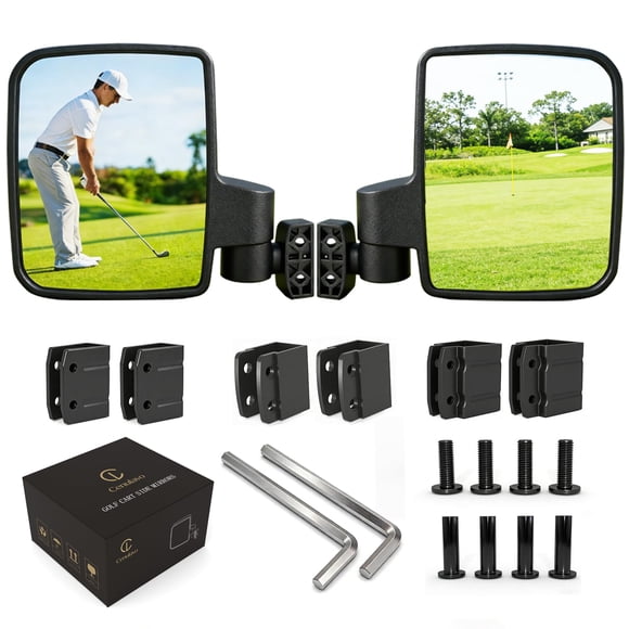 Espejos para Carrito de Golf Cenulavo Plegables con Abrazadera