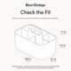 thumbnail image 3 of Cajón organizador BLUE GINKGO rectangular blanco 26 × 25 × 11 cm, 3 of 7