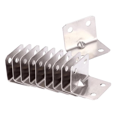 Magideal - 10 Piezas De Abrazaderas De Esquina, Conectores De Sujetadores De Juntas, Para Muebles, Soportes Protectores De Fijación, Soportes De 90