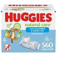 Toallitas Para Bebés Huggies Natural Care Refreshing Perfumadas 560 Unidades