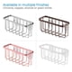 thumbnail image 4 of Cesta con soporte para esponjas iDesign Gia de acero inoxidable pulido, 4 of 5