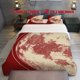thumbnail image 1 of 3pcs Moon & Stars Print Bedding Set All Season Polyester Duvet Cover & Pillowcases Zip Closure, 1 of 5