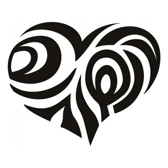 Decomural Tribal Love Heart Valentines WS-15383