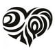 thumbnail image 1 of Decomural Tribal Love Heart Valentines WS-15383, 1 of 2
