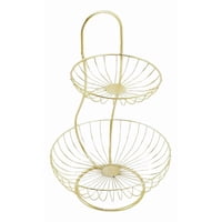 Genérico - Frutero Decorativo Cesto Frutas Dos Niveles Mostrador Jhn