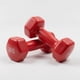 thumbnail image 1 of Set 2 Mancuernas 3kg Plástico Rojo Ejercicio Pesas Gimnasio, 1 of 6