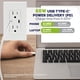 thumbnail image 2 of Cargador de pared Leviton T5636-W USB dual tipo C/C 60 W blanco, 2 of 9