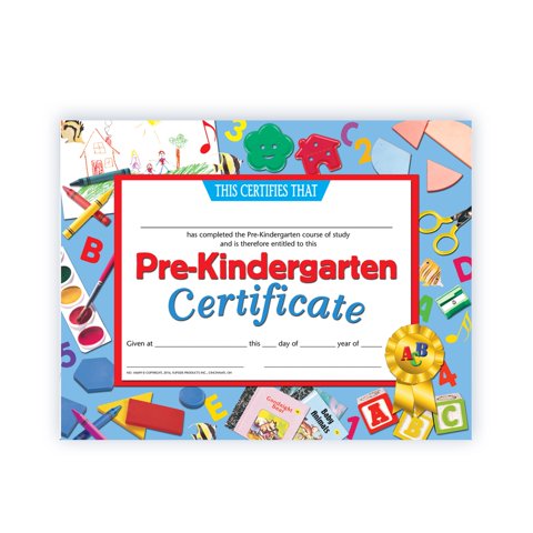 Certificado Hayes Pre-Kindergarten, 30 Unidades, 21 X 29,7 Cm, Papel