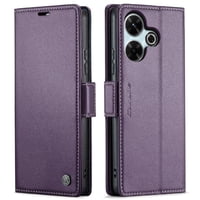 Caseme Tipo Cartera Xiaomi Redmi 13 4G Con Cierre Magnético, Rfid, Tarjetero, Soporte, Carga Inalámbrica