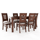 thumbnail image 3 of Juego de Comedor ROMA 6 Sillas Nogal Mesa Rectangular Madera, 3 of 4