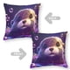 thumbnail image 2 of Nutria Fundas de almohada de terciopelo con tema, regalos de funda de almohada, decoración para el hogar, cojín de lanzar, regalo de cumpleaños para fans y parejas.50*50cm., 2 of 6
