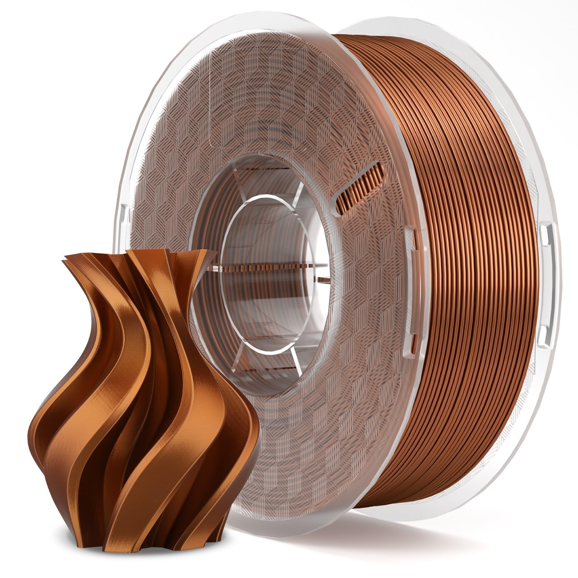 Filamento Para Impresora 3d Elegoo Silk Pla, 1,75 Mm, Bronce, 1 Kg