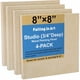 thumbnail image 1 of Paneles de madera de abedul 20 × 20 cm – Pack de 4 – Falling in Art, 1 of 6
