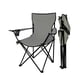 thumbnail image 1 of Silla Plegable Camping Porta Vasos Apoya Brazos Gris, 1 of 2