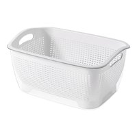 Bothyi - Cesta Para Lavar Frutas Y Verduras, Limpieza Multiusos Para Cereales, Pasta, Uvas, Color Blanco, Grande