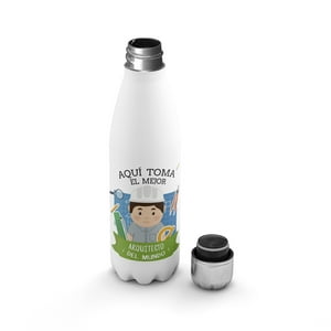 Creango - Botella Agua Termica Aqui Toma El Mejor Arquitecto De Acero Inoxidable