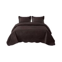 Genérico - Cubrecama Quilt 2 Plazas+2 Fundas Verano Unicolor 13N04