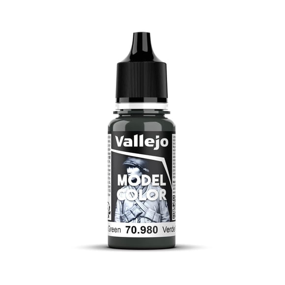 Paint Vallejo Model Color Negro Verde 17ml