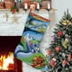 thumbnail image 1 of Tom y Jerry Tema: Calcetines de Navidad, fino lino blanco para colgar en escaleras y chimenea, decoración navideña para el hogar, regalo de Navidad. 45cm × 32cm, 1 of 5