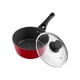 thumbnail image 2 of Batería de Cocina Thomas TH-MB07RN 7 Piezas Aluminio Forjado Juego Set de Ollas y Sartén Antiadherente Cerámico Apto Inducción Tapas de Vidrio Templado Rojo Mate, 2 of 8