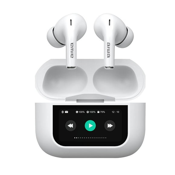 Audífonos Aiwa In Ear Pantalla Táctil Bluetooth Aw-twsgproW