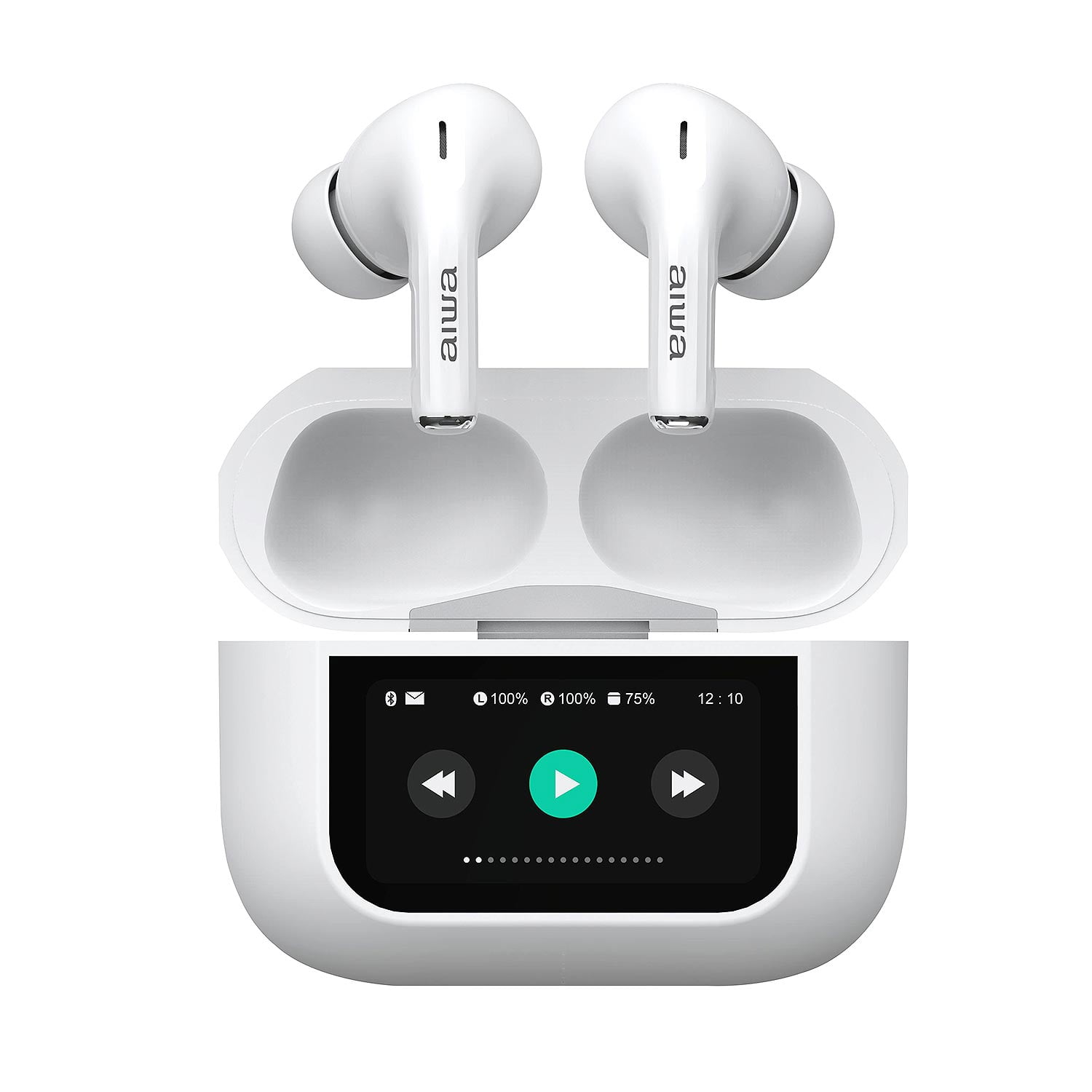 Audífonos Aiwa In Ear Pantalla Táctil Bluetooth Aw-twsgprow