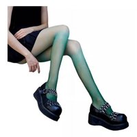 Me Señorita - Panty Semi Transparentes Con Degradado Para Mujer - Kawai - Verde