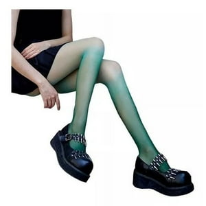 Me Señorita - Panty Semi Transparentes Con Degradado Para Mujer - Kawai - Verde