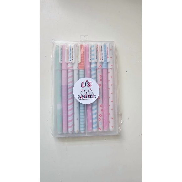 Set 10 lápices diseño pastel