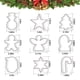thumbnail image 3 of Juego de cortadores de galletas Wmtidene Christmas, 9 piezas, acero inoxidable, 3 of 7