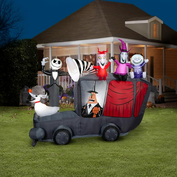 Decoración inflable para jardín con forma de gema para Halloween Disney Nightmare
