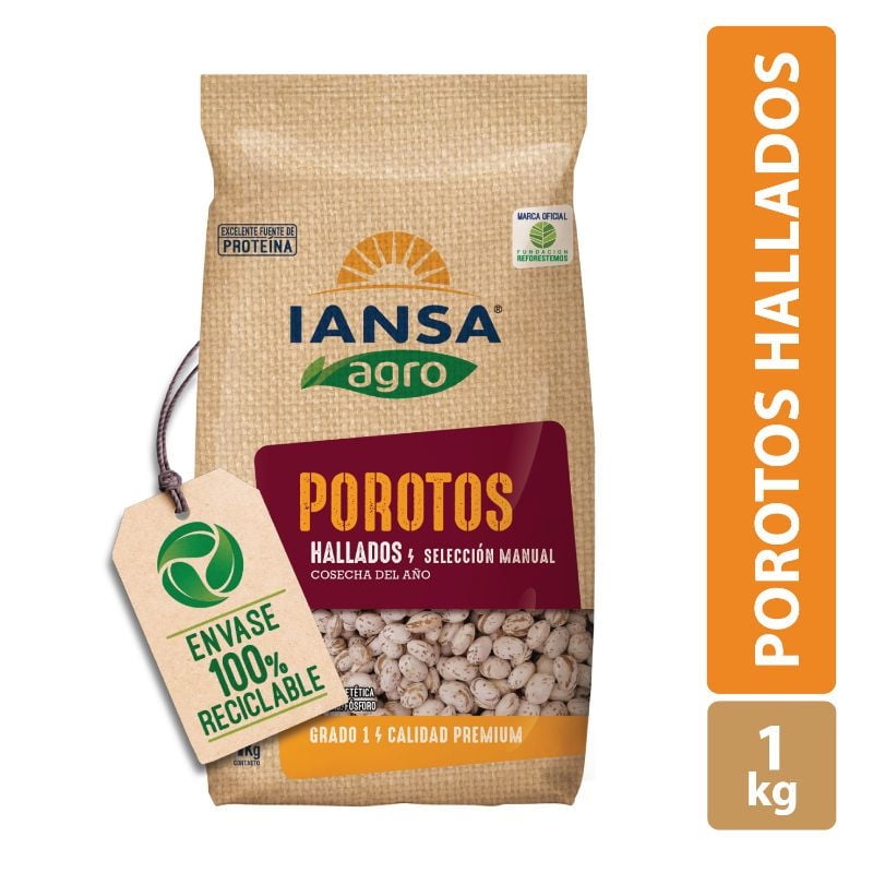 Poroto Hallado Bolsa 1 Kg Iansa Agro