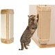 thumbnail image 1 of Pared Mounted Scratching Post, Hanging Natural Sisal Gato Scratching Alfombra, Puerta Pared Protecting Coner con Pared Fixings (Beige), 1 of 7