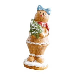 Bothyi - Estatua De Hombre De Jengibre De Navidad En Miniatura, Bonita Para La Decoración Del Festival De Navidad, Estilo A