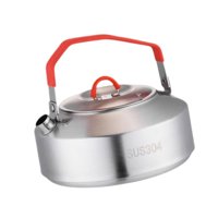 Ioensy - Hervidor De Agua Para Acampar, Hervidor De Agua Para Fogatas, Tetera Para Pesca, Picnic, Senderismo, 900 Ml