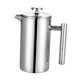 thumbnail image 1 of Cafetera Francesa De Prensado Resistente Al Calor, Para El Hogar, La Cocina Y El Camping, 350 Ml, Color Plateado, 1 of 5
