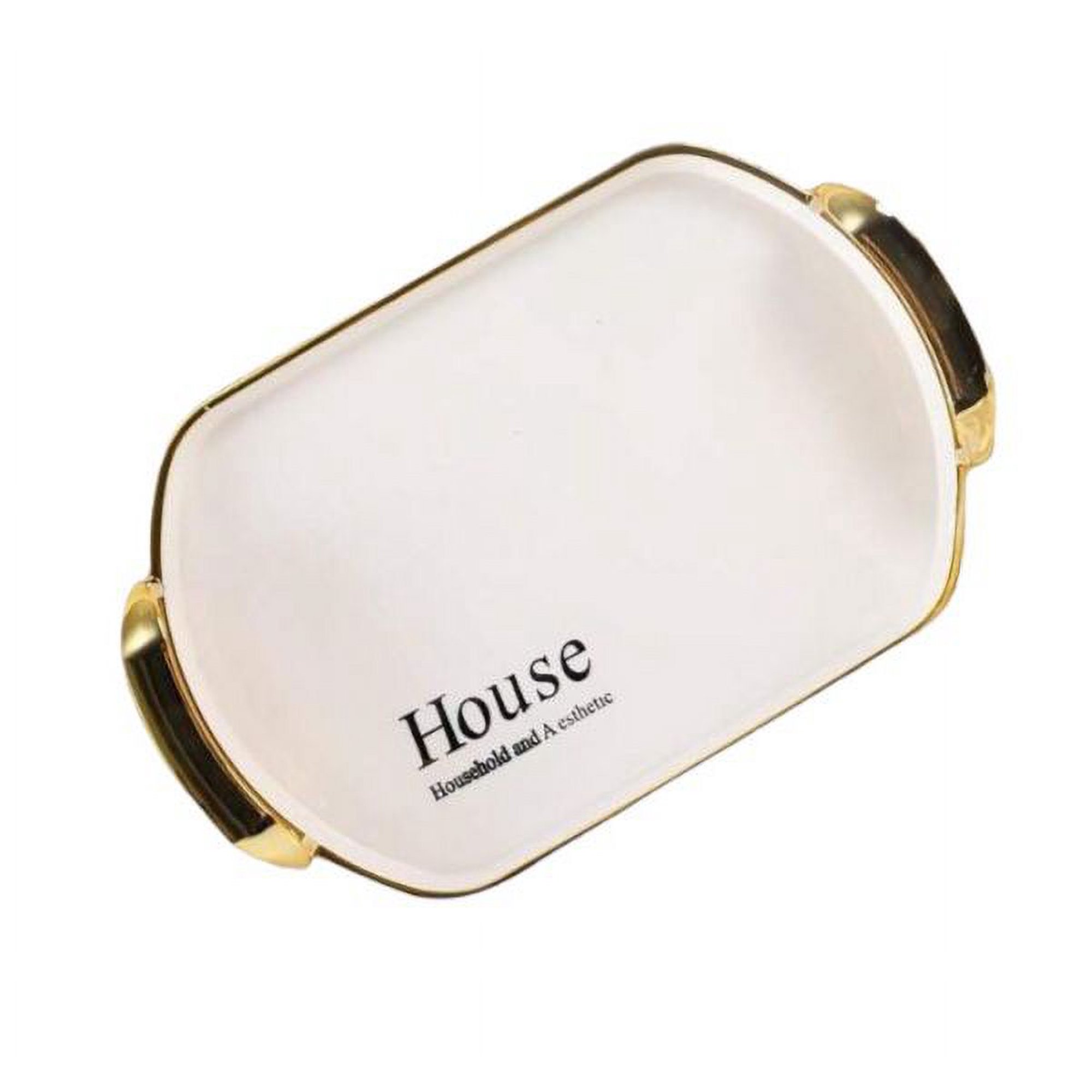 Oem - Bandeja Elegante Servir Dorado Decorativa Ovalada Ex Grande