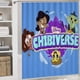thumbnail image 5 of Chibiverse-theme 4-Piece Shower Curtain Set with Rugs, Waterproof Bathroom Decor Set Includes Bath Mat, U-Shaped Rug, Toilet Lid Cover and Curtain with Hooks, 5 of 6