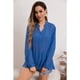 thumbnail image 3 of Blusa Mujer Tendencia Lino Algodón Premium Liviana Botones Textura 053, 3 of 3