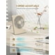 thumbnail image 2 of Ventilador de escritorio Zuvas, funciona con pilas, recargable, con inclinación de 180°, 2 of 3