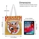 thumbnail image 5 of Rudolph the Red-Nosed Bolso de tela con estampado de lienzo para mujer, bolsa de compras reutilizable y estética, con cremallera interior, regalo para mujer, 35 × 40 cm., 5 of 6