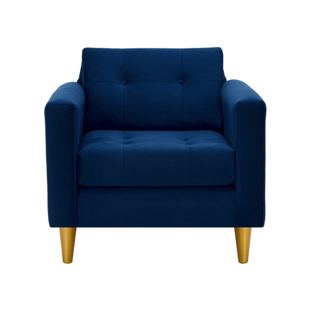 Sofa Retro 1c Felpa 01 Azul Marino